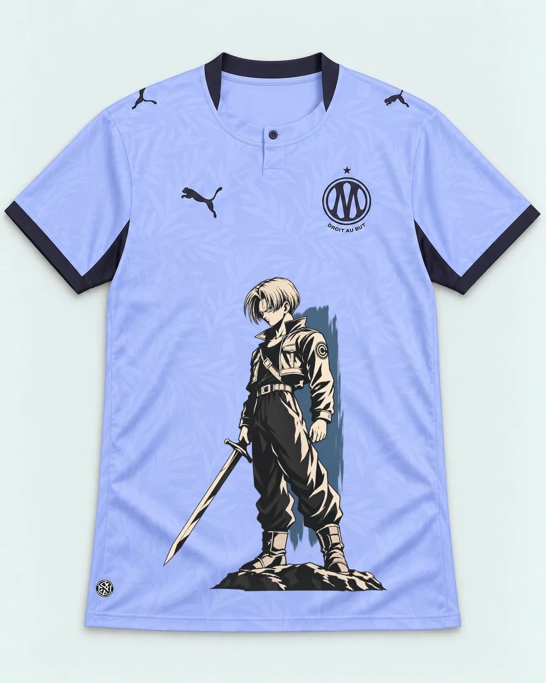 Olympique Marseille Trunks Sword Dragon Ball Jersey — Front
