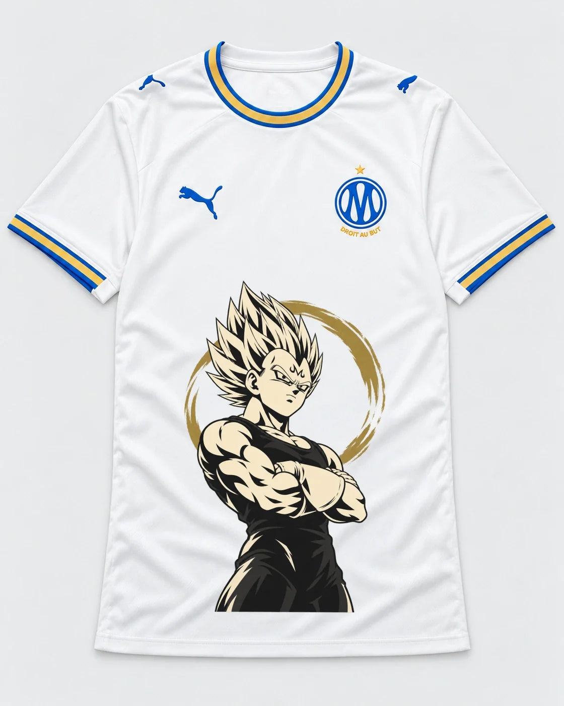 Olympique Marseille Majin Vegeta Dragon Ball Jersey — Front
