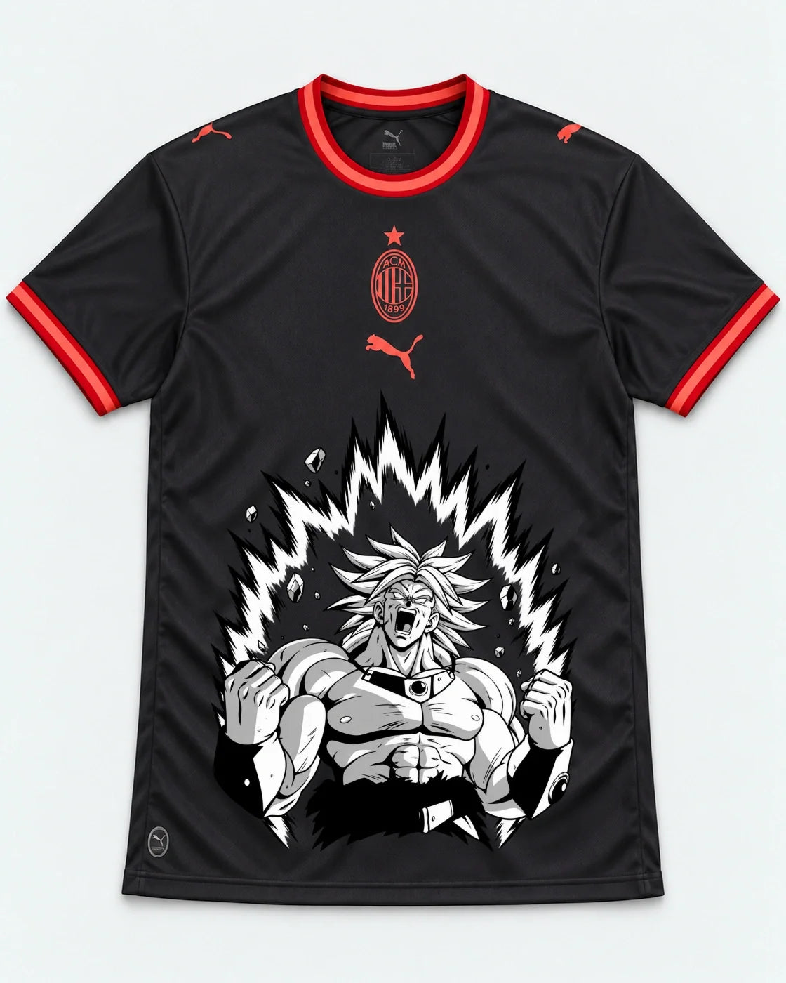 AC Milan Broly Dragon Ball Jersey — Front