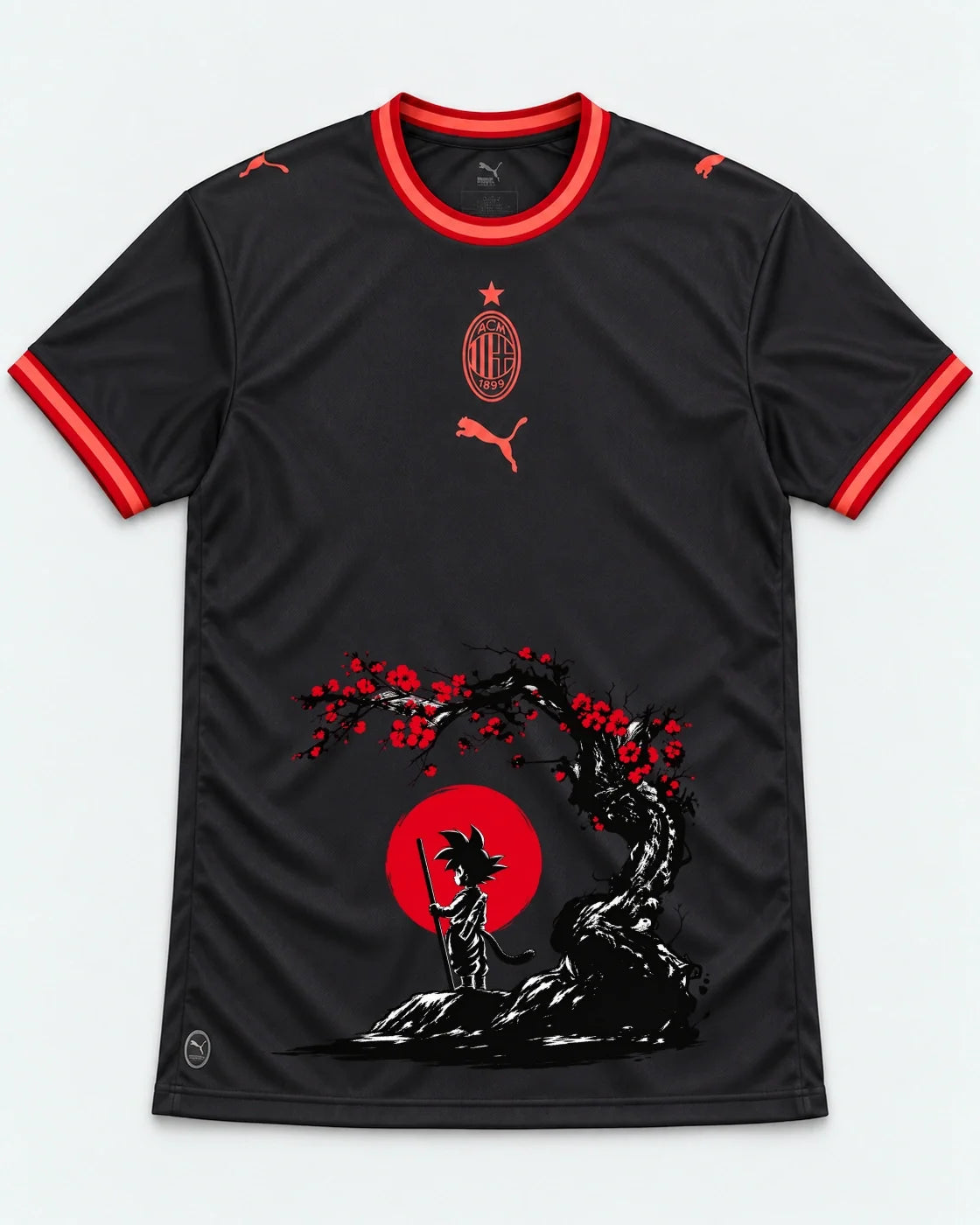 AC Milan Goku Sakura Dragon Ball Jersey — Front