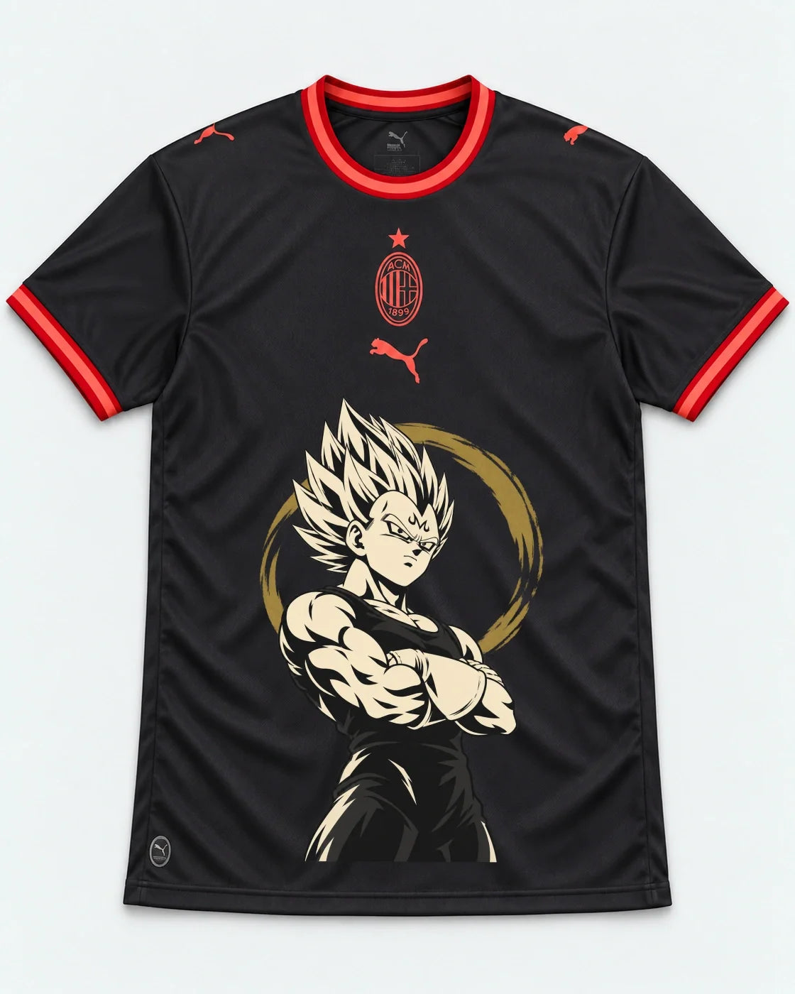 AC Milan Majin Vegeta Dragon Ball Jersey — Front