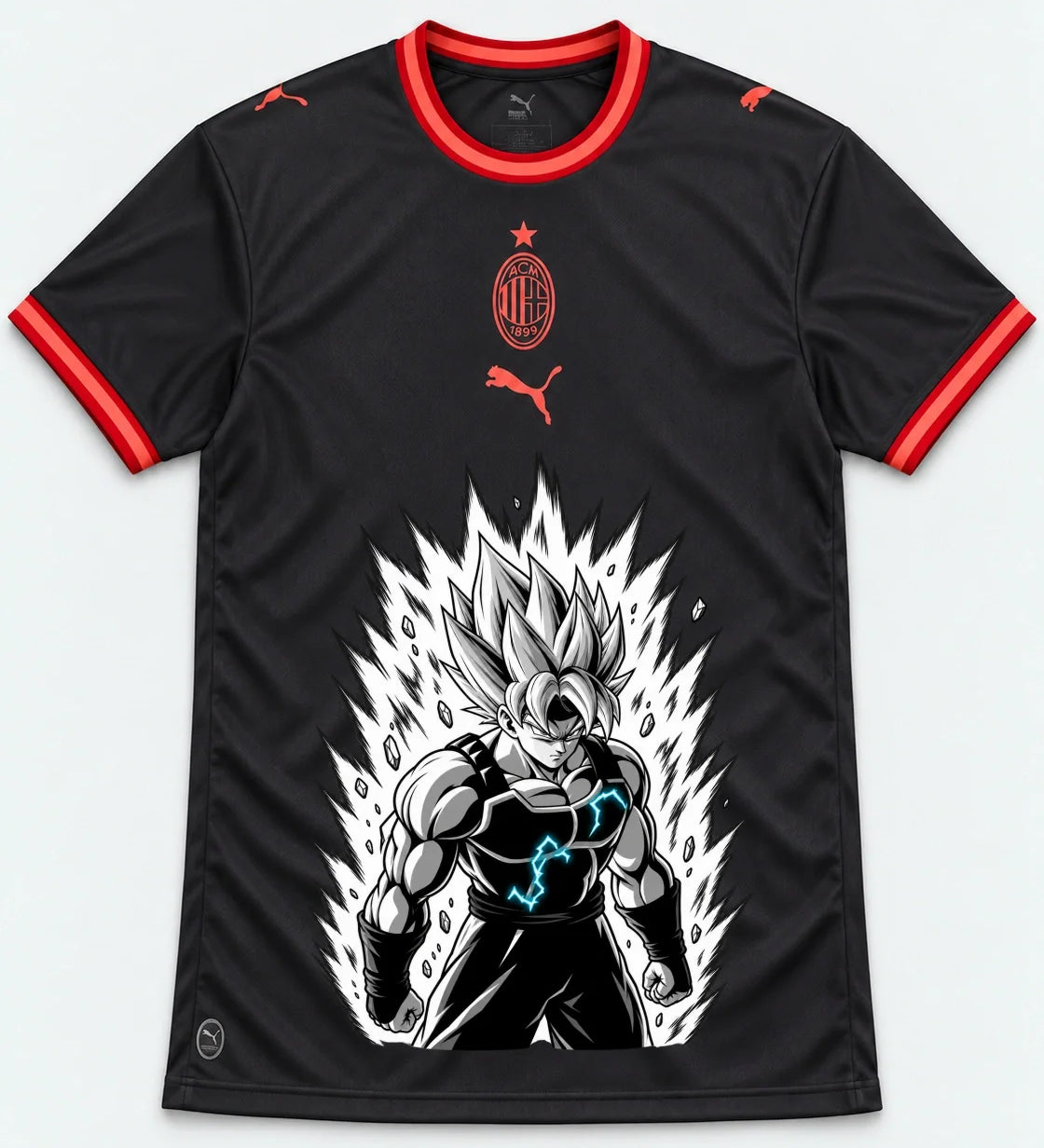 AC Milan Super Saiyan Aura Dragon Ball Jersey — Front
