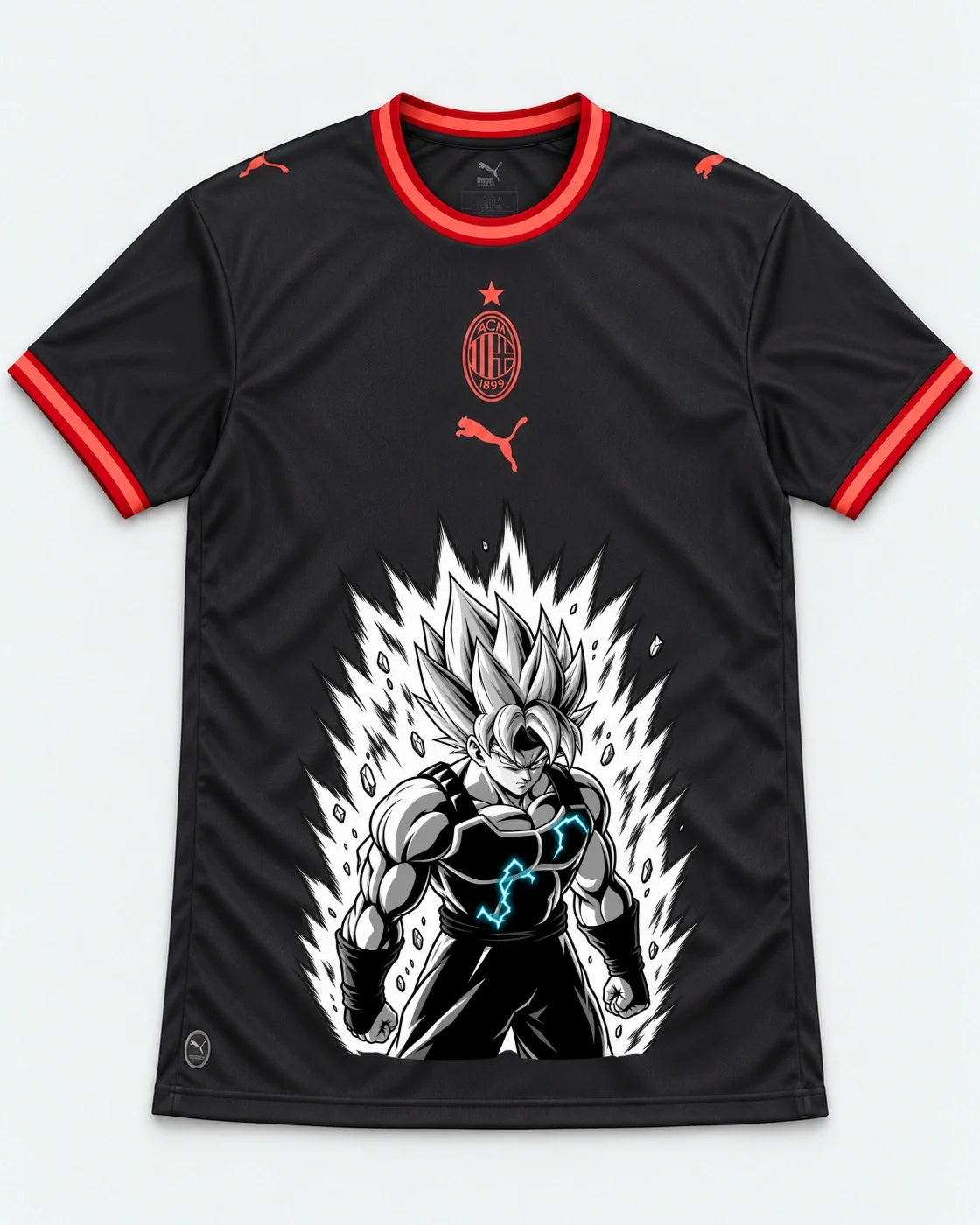 AC Milan Super Saiyan Aura Dragon Ball Jersey — Front