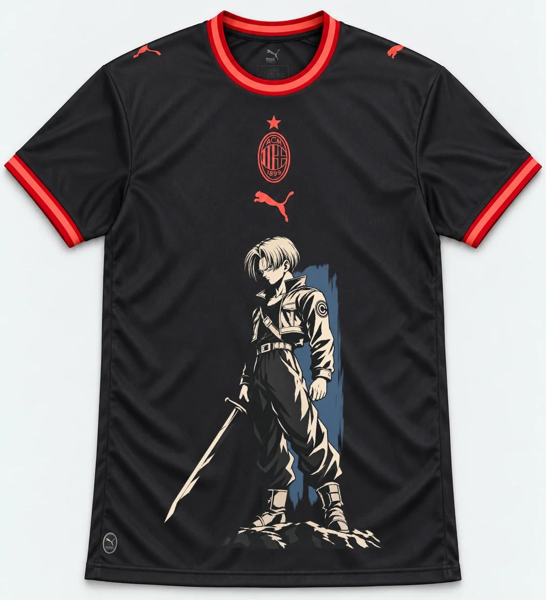 AC Milan Trunks Sword Dragon Ball Jersey — Front