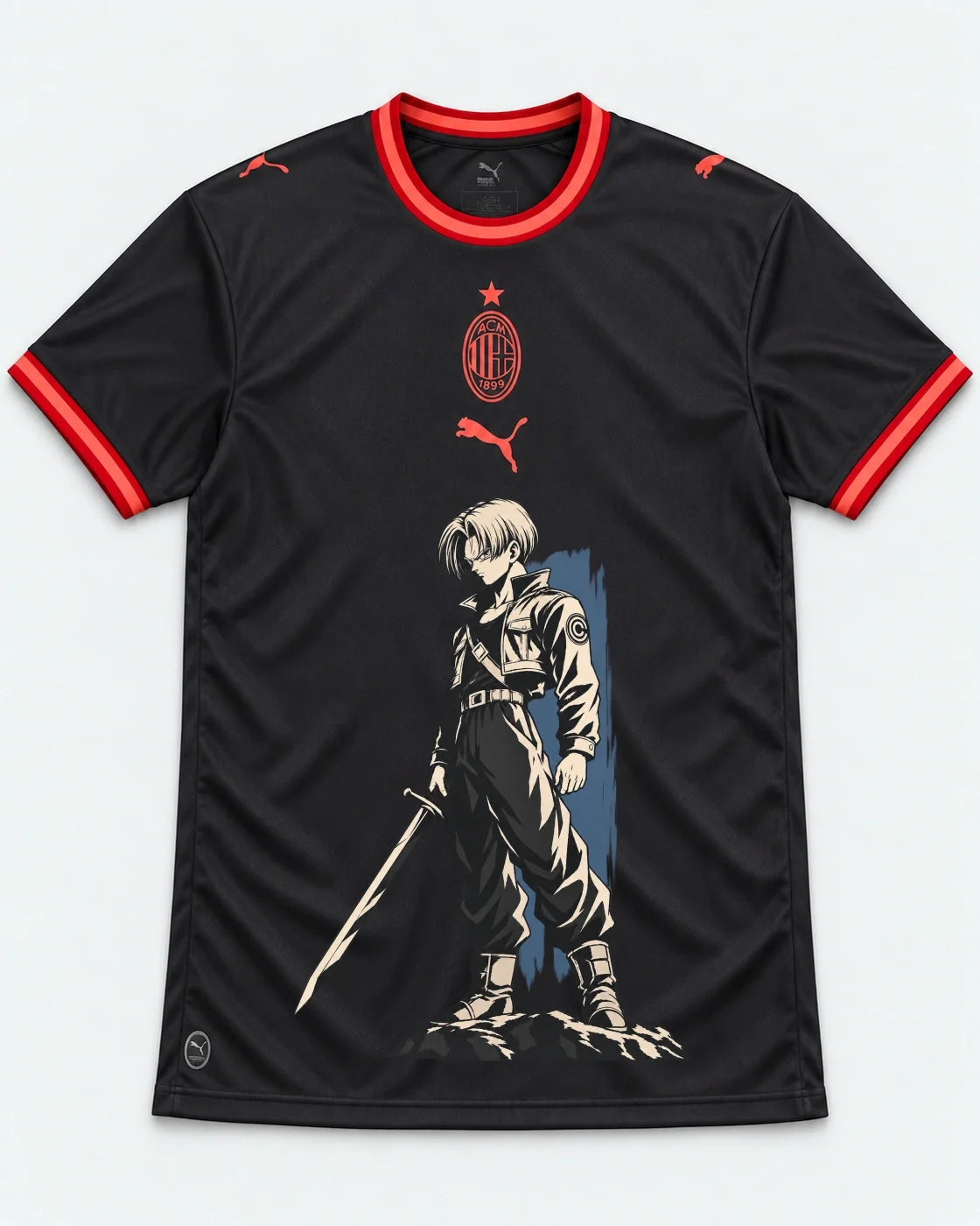 AC Milan Trunks Sword Dragon Ball Jersey — Front