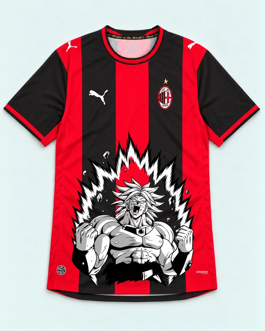 AC Milan Broly Dragon Ball Jersey — Front