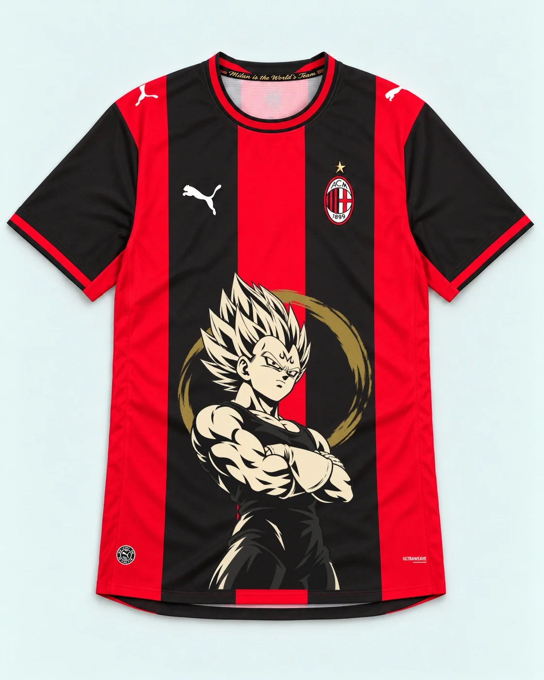AC Milan Majin Vegeta Dragon Ball Jersey — Front