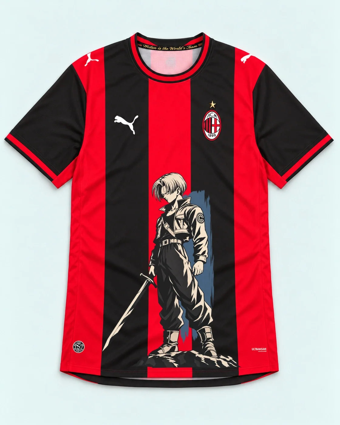 AC Milan Trunks Sword Dragon Ball Jersey — Front