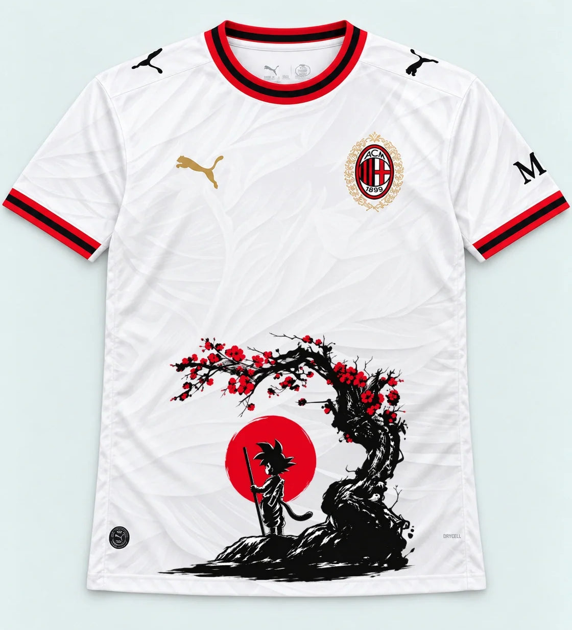AC Milan Goku Sakura Dragon Ball Jersey — Front