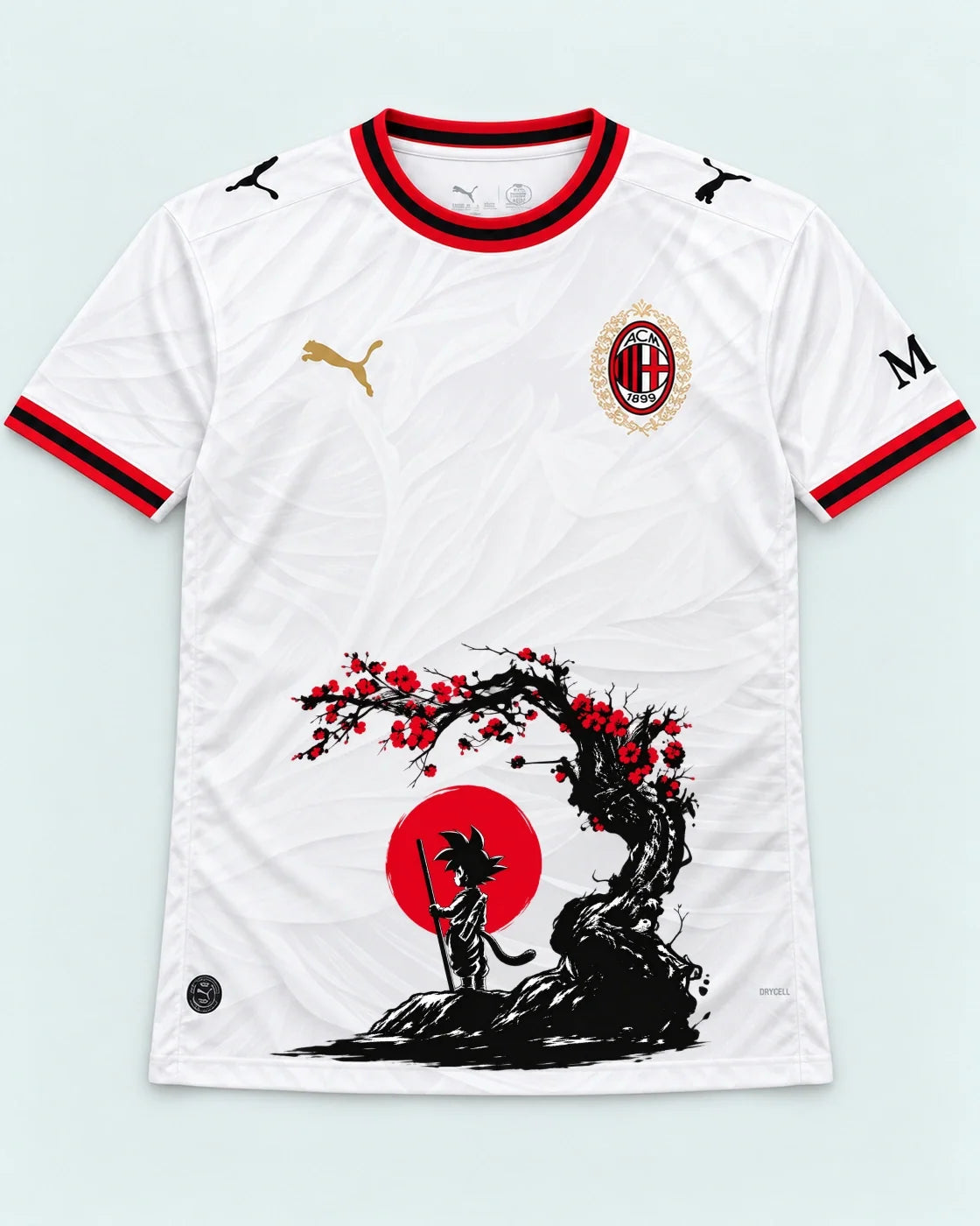 AC Milan Goku Sakura Dragon Ball Jersey — Front