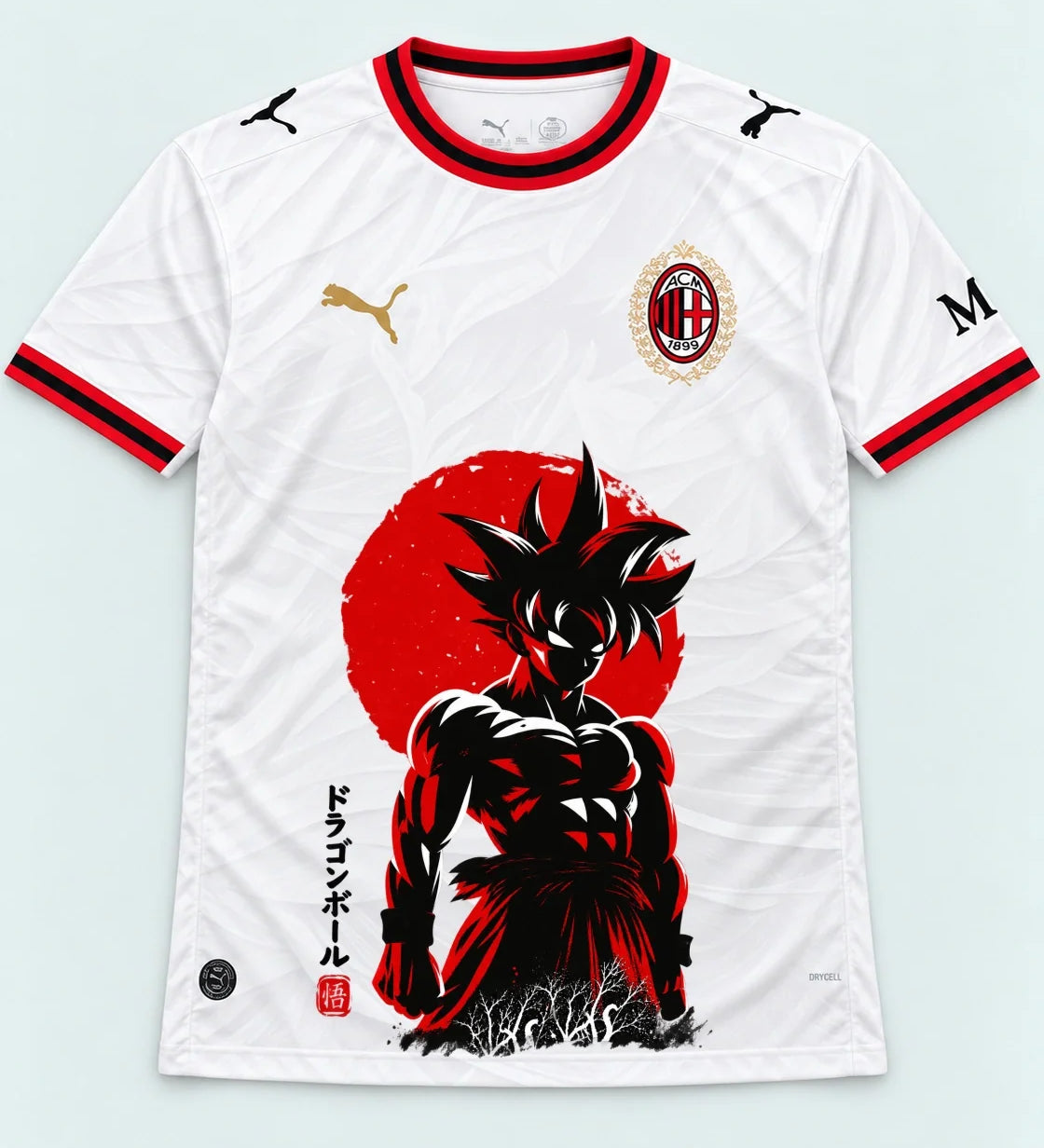 AC Milan Goku Rising Sun Dragon Ball Jersey — Front