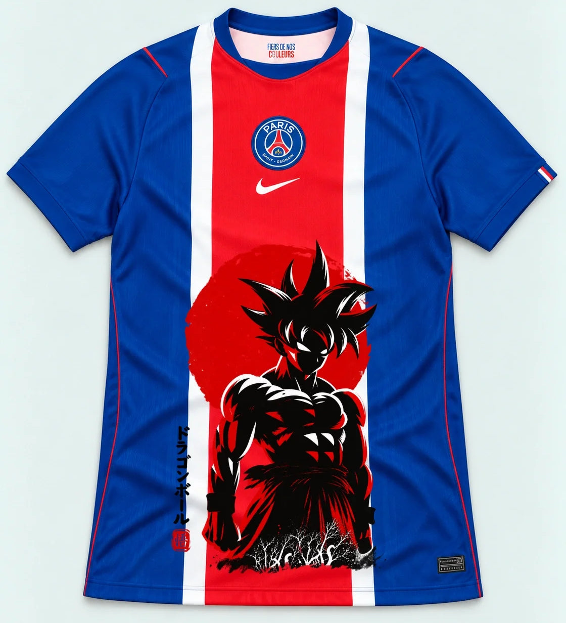 PSG Goku Rising Sun Dragon Ball Jersey — Front