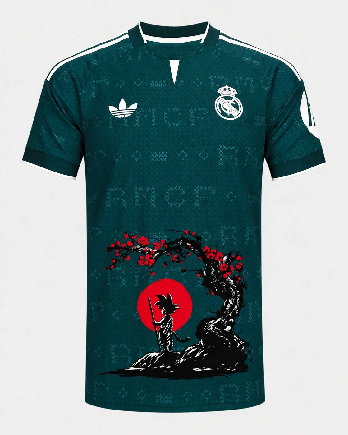 Real Madrid Goku Sakura Dragon Ball Jersey — Front