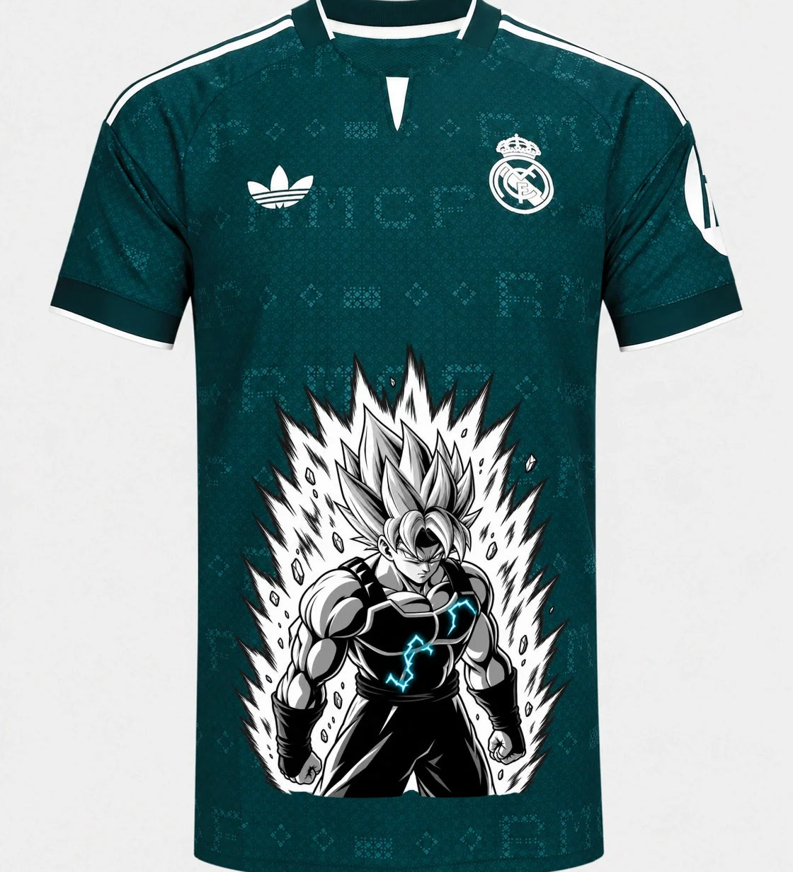 Real Madrid Super Saiyan Aura Dragon Ball Jersey — Front