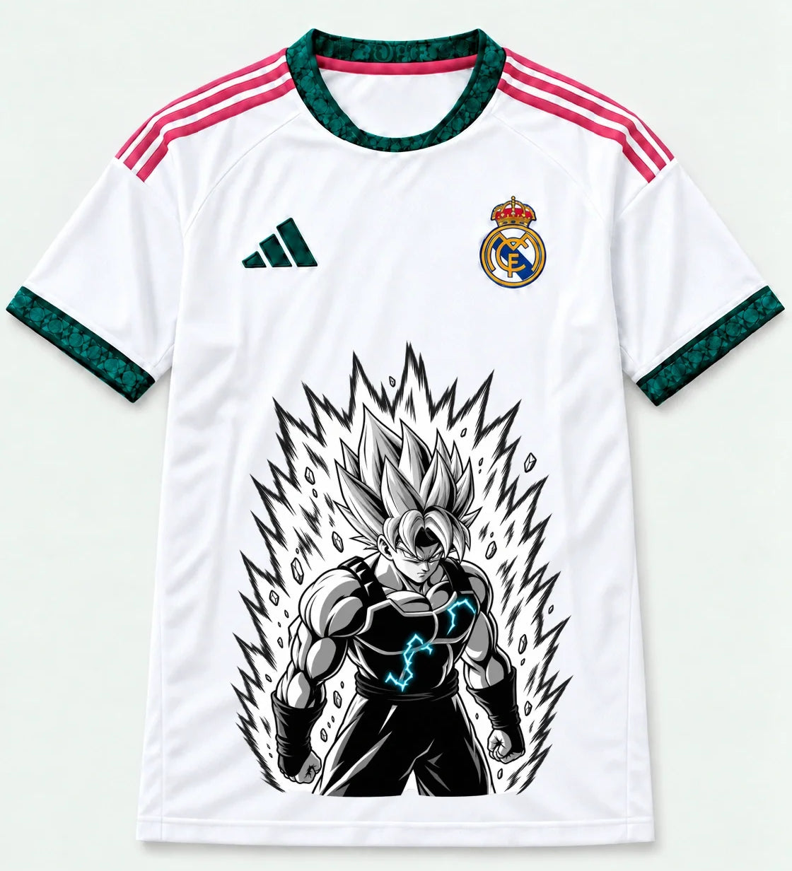 Real Madrid Super Saiyan Aura Dragon Ball Jersey — Front