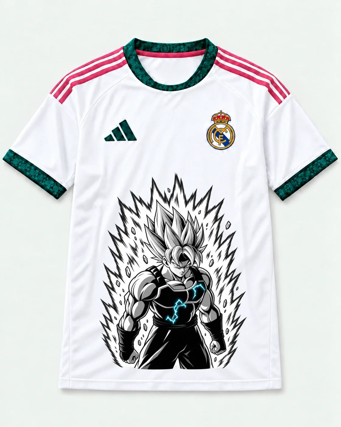 Real Madrid Super Saiyan Aura Dragon Ball Jersey — Front