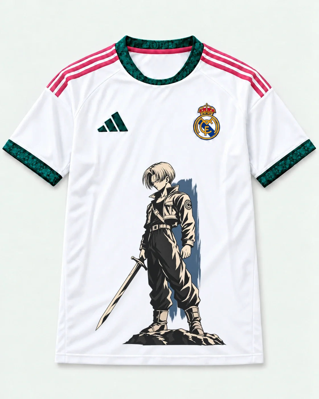 Real Madrid Trunks Sword Dragon Ball Jersey — Front