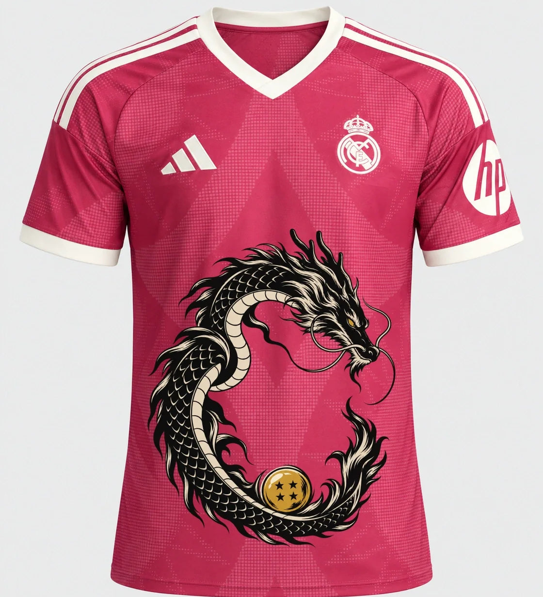 Real Madrid Shenron Emblem Dragon Ball Jersey — Front