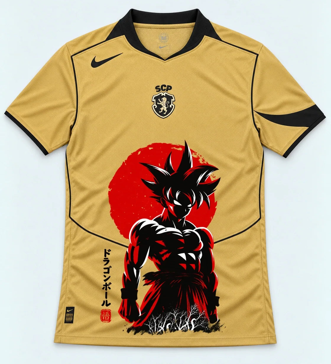 Sporting Goku Rising Sun Dragon Ball Jersey — Front