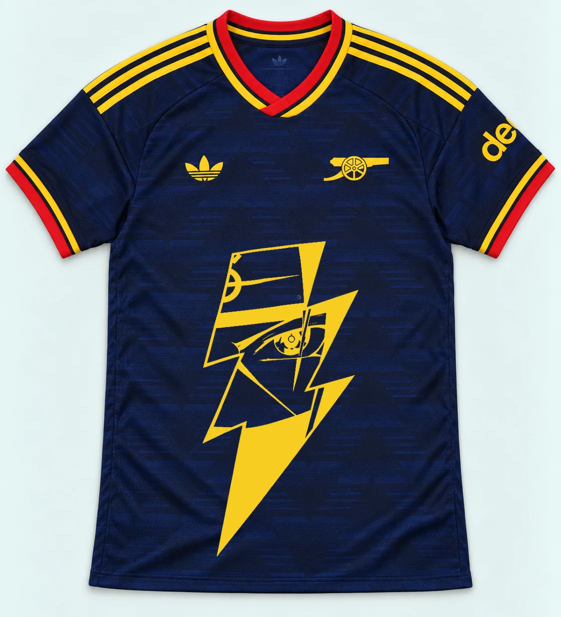 Arsenal Navy Kakashi Lightning Eye Jersey — Front