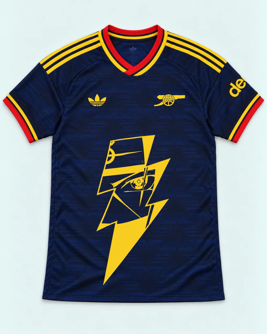 Arsenal Navy Kakashi Lightning Eye Jersey — Front