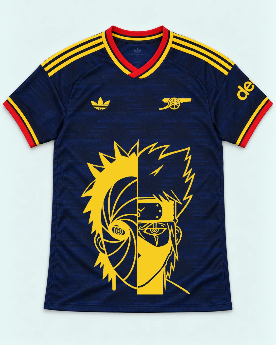 Arsenal Navy Obito Kakashi Shared Destiny Jersey — Front