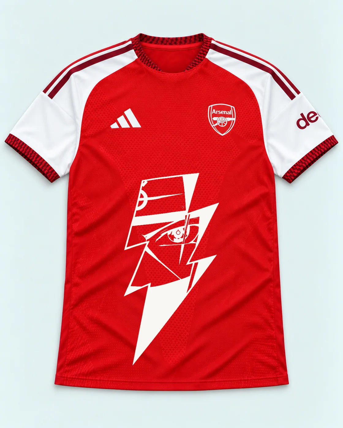 Arsenal Red Kakashi Lightning Eye Jersey — Front