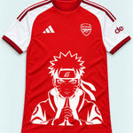Arsenal Red Naruto Sage Resolve Jersey — Front