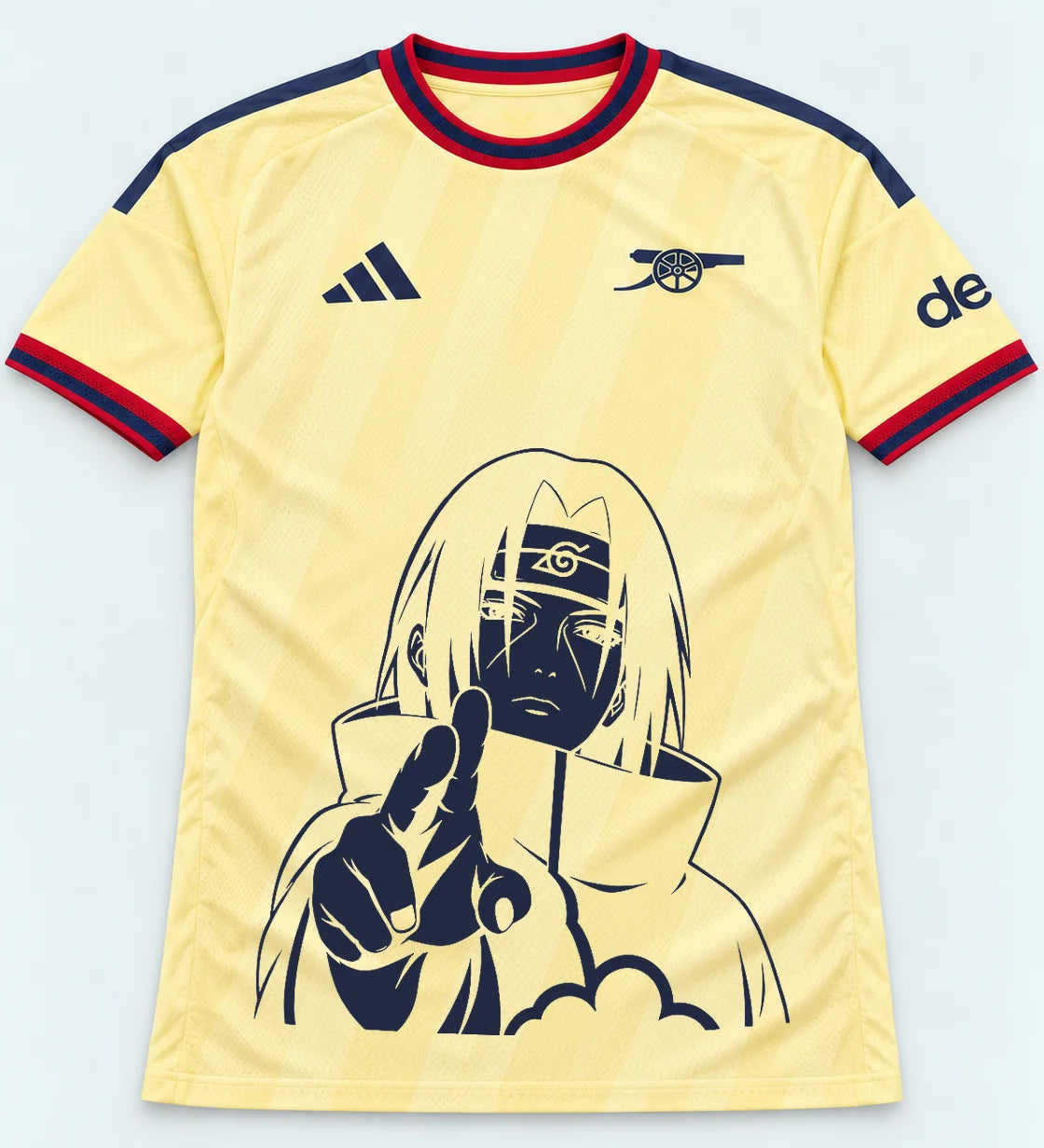 Arsenal Yellow Itachi Silent Promise Jersey — Front