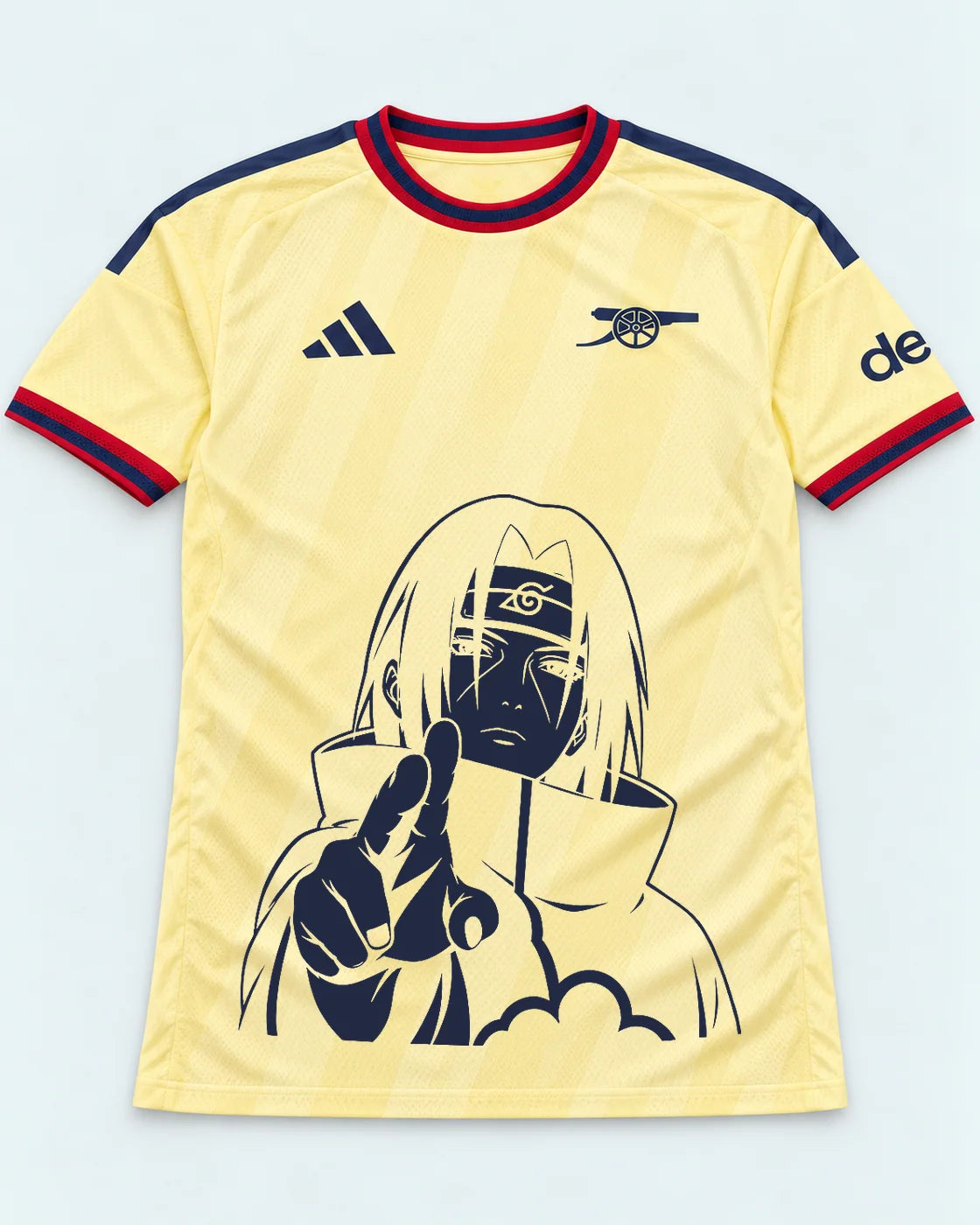 Arsenal Yellow Itachi Silent Promise Jersey — Front