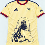 Arsenal Yellow Itachi Silent Promise Jersey — Front