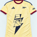 Arsenal Yellow Kakashi Lightning Eye Jersey — Front