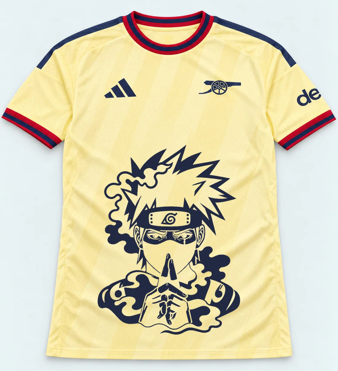 Arsenal Yellow Kakashi Silent Jutsu Jersey — Front