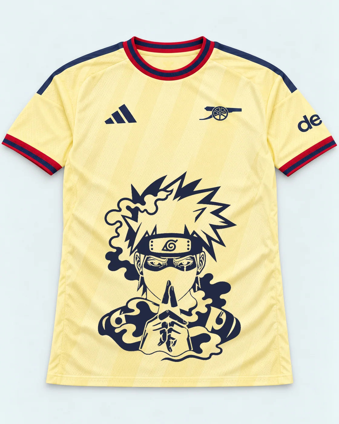 Arsenal Yellow Kakashi Silent Jutsu Jersey — Front