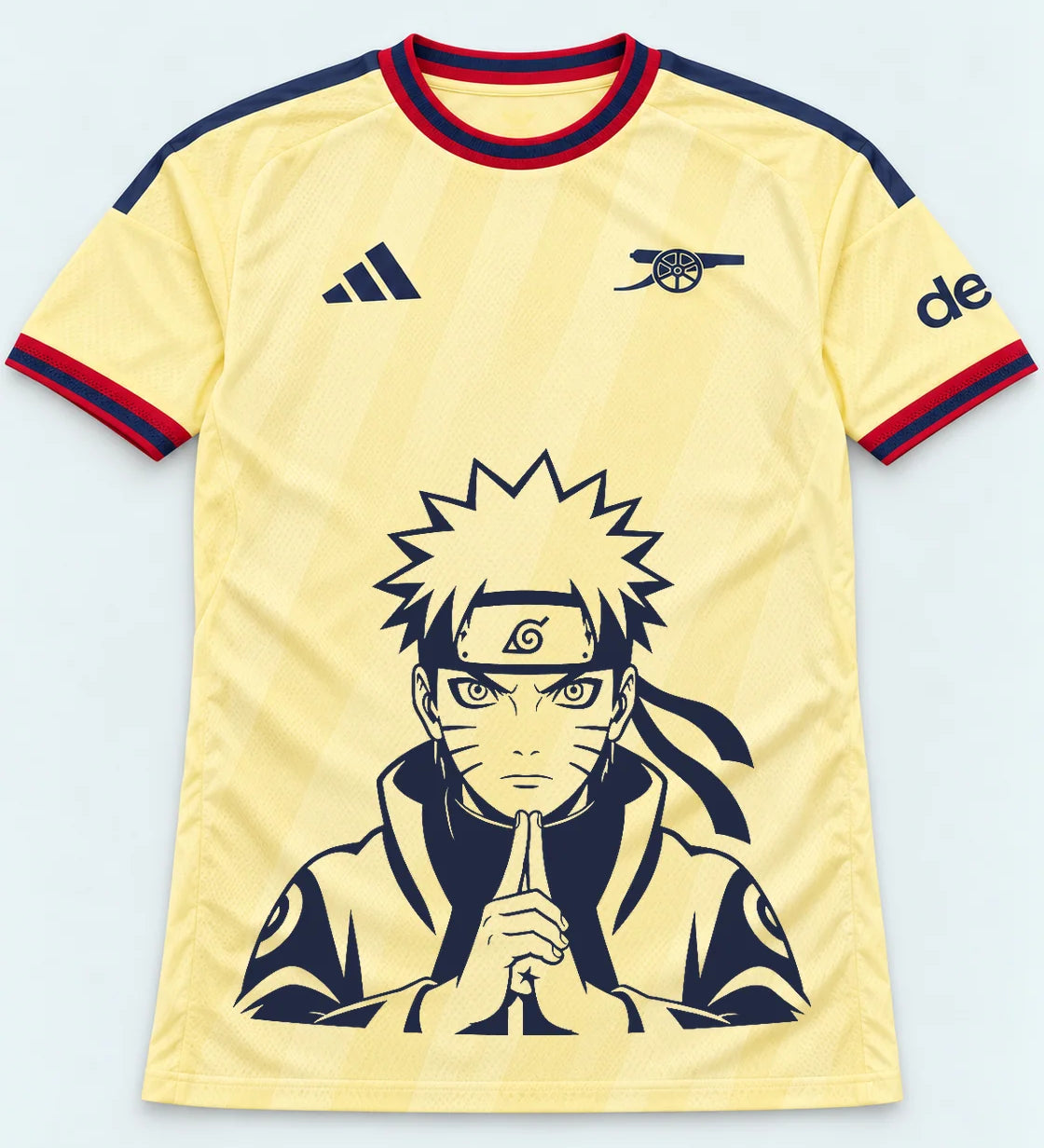 Arsenal Yellow Naruto Sage Resolve Jersey — Front