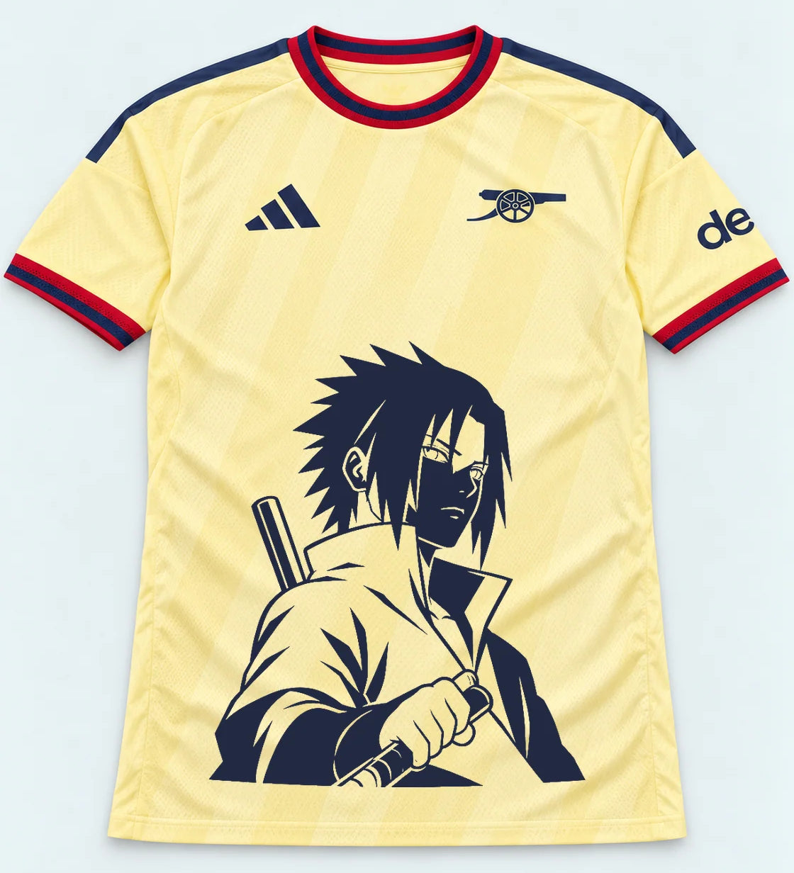 Arsenal Yellow Sasuke Last Uchiha Jersey — Front