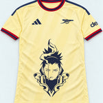 Arsenal Yellow Shikamaru Shadow Mind Jersey — Front