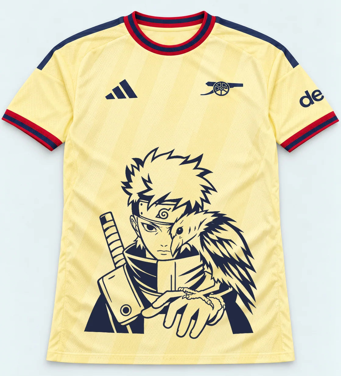 Arsenal Yellow Shisui Raven Oath Jersey — Front