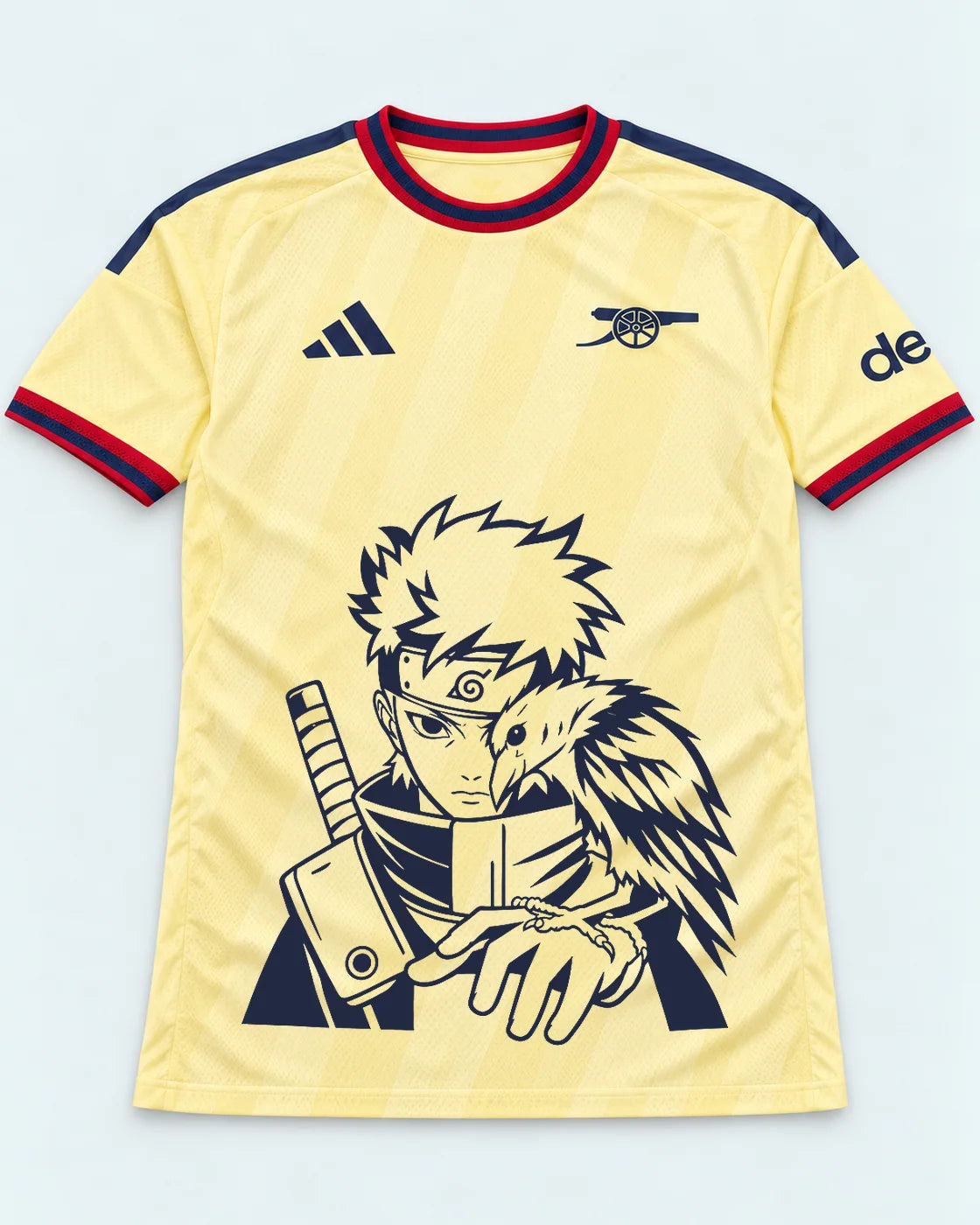 Arsenal Yellow Shisui Raven Oath Jersey — Front