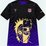 Barcelona Black Purple Obito Kakashi Shared Destiny Jersey — Front