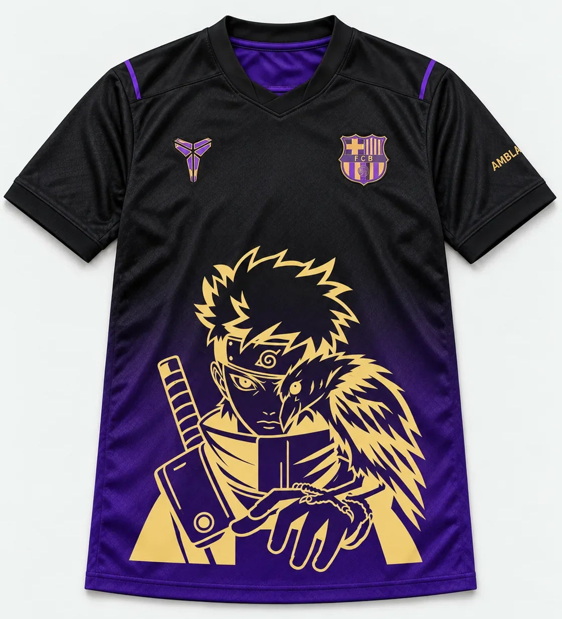Barcelona Black Purple Shisui Raven Oath Jersey — Front