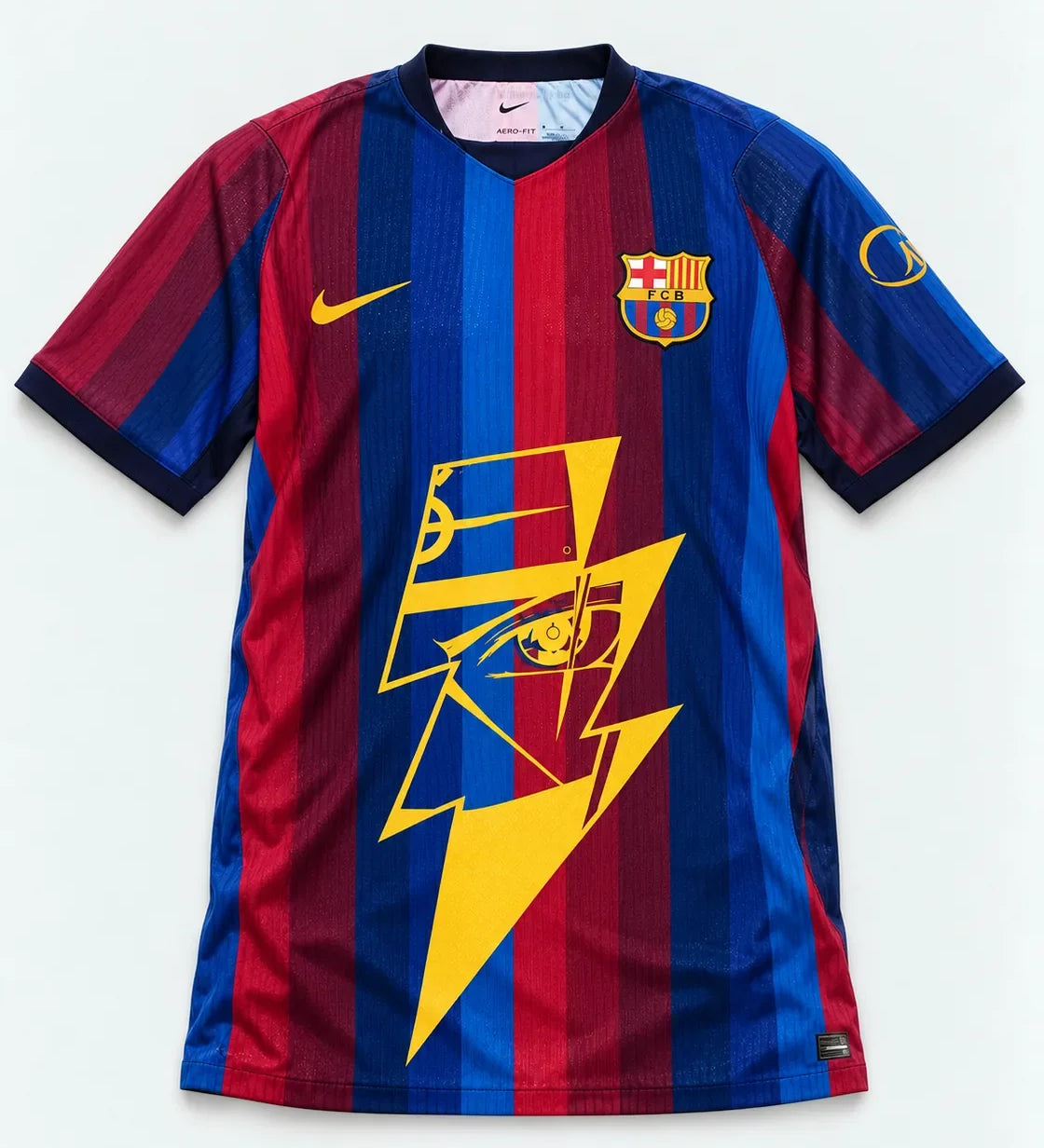 Barcelona Home Kakashi Lightning Eye Jersey — Front