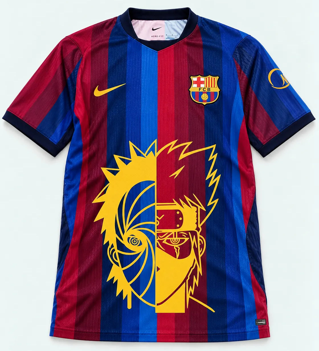 Barcelona Home Obito Kakashi Shared Destiny Jersey — Front