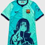 Barcelona Turquoise Itachi Silent Promise Jersey — Front