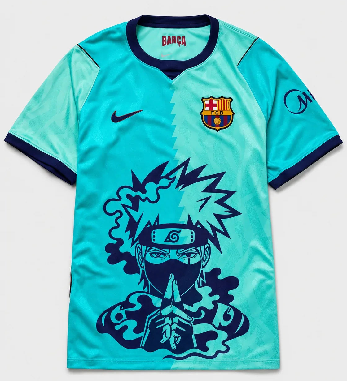 Barcelona Turquoise Kakashi Silent Jutsu Jersey — Front