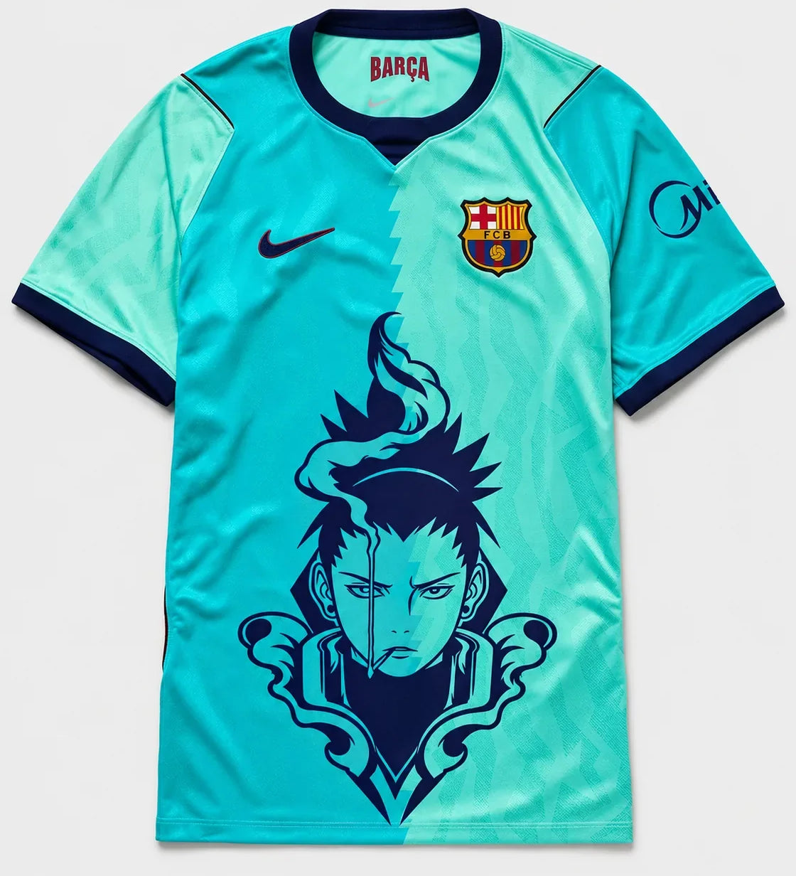 Barcelona Turquoise Shikamaru Shadow Mind Jersey — Front