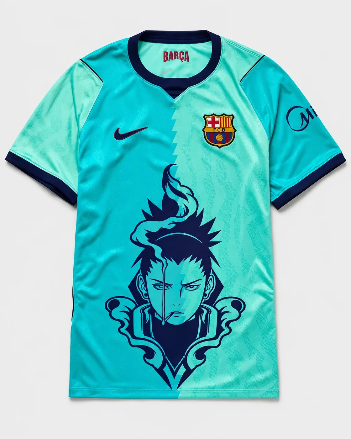 Barcelona Turquoise Shikamaru Shadow Mind Jersey — Front
