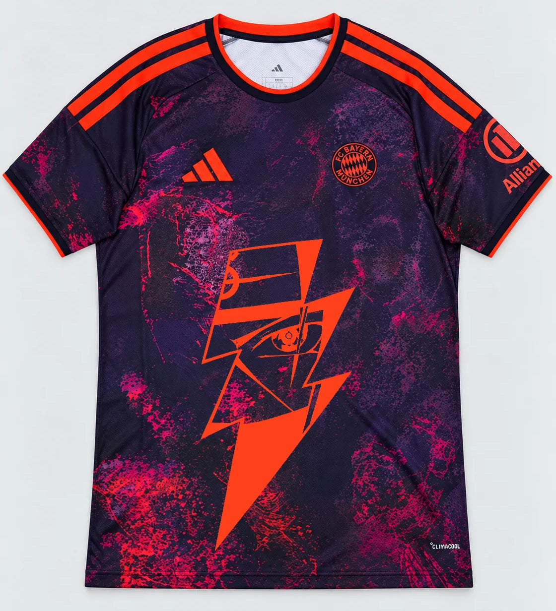 Bayern Munich Dark Kakashi Lightning Eye Jersey — Front