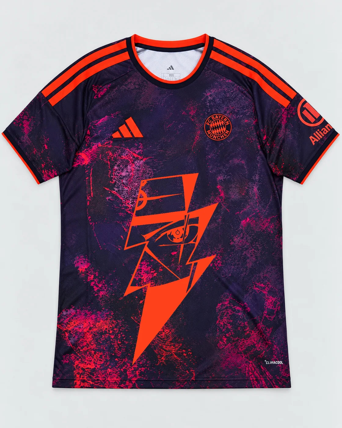 Bayern Munich Dark Kakashi Lightning Eye Jersey — Front