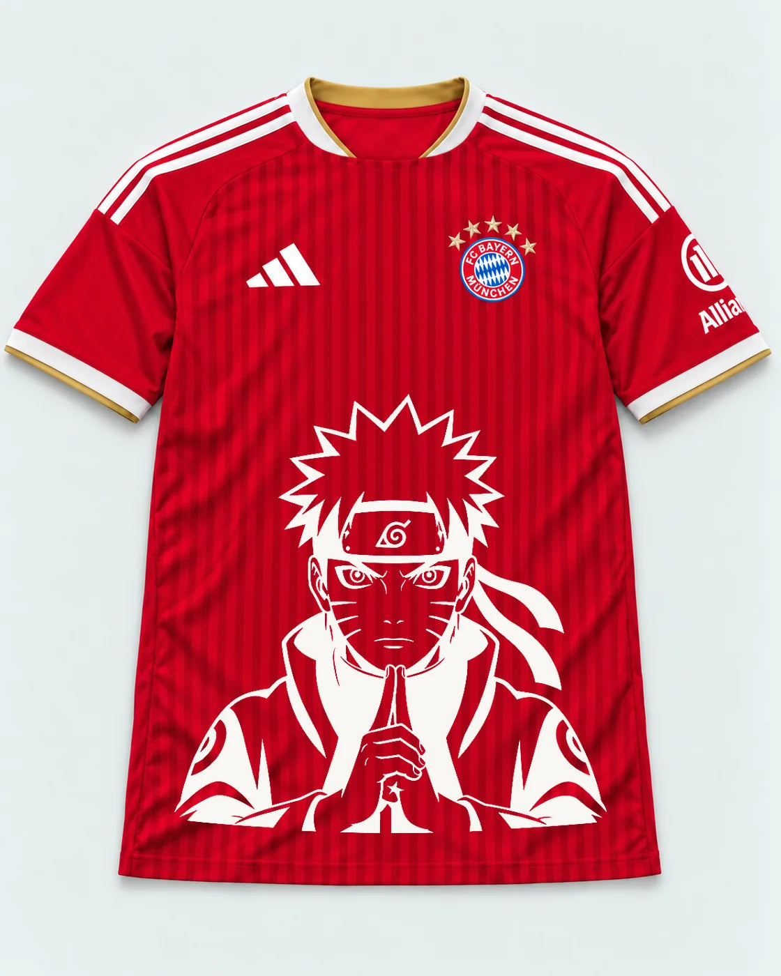 Bayern Munich Red Naruto Sage Resolve Jersey — Front